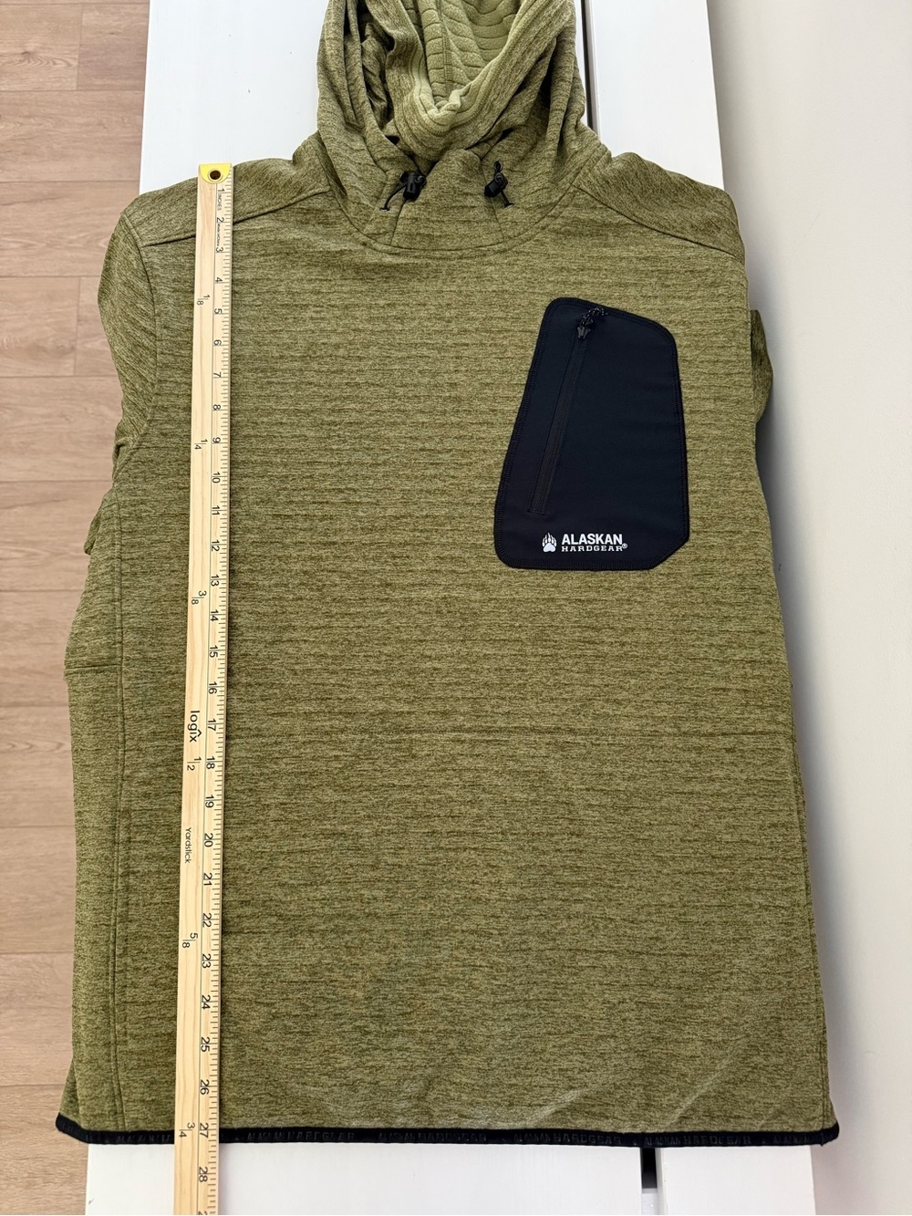 AKHG Duluth Trading Blackburn Pullover Hoodie Olive Green Large - Picture 7 of 8